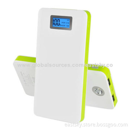 Promotional LCD Display Slim Power Bank for iPhone/iPod/Digital Camera/Mobile Phones